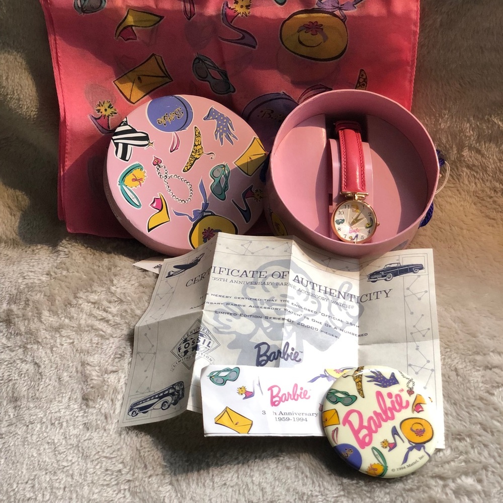 35th anniversary limited edition Barbie watch by Fossil